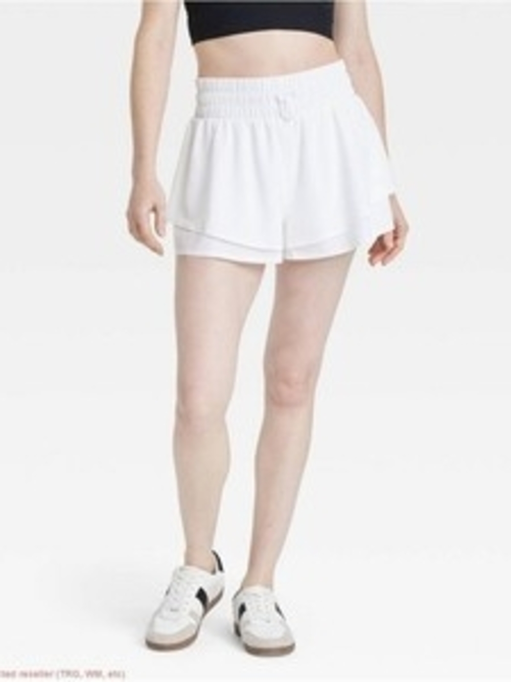 JoyLab White Double-Layer Athletic Shorts